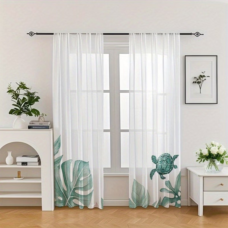 2 szt. Przezroczyste zasłony z – Home Decor Gothic recenzja i cena