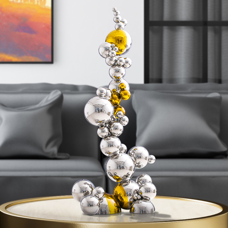 Rzeźba z nierdzewnej stali o m – Home Decor Za recenzja i cena