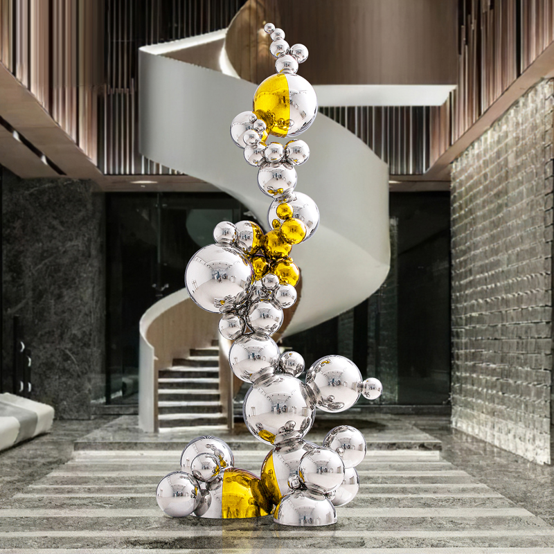 Rzeźba z nierdzewnej stali o m – Home Decor Za recenzja i cena