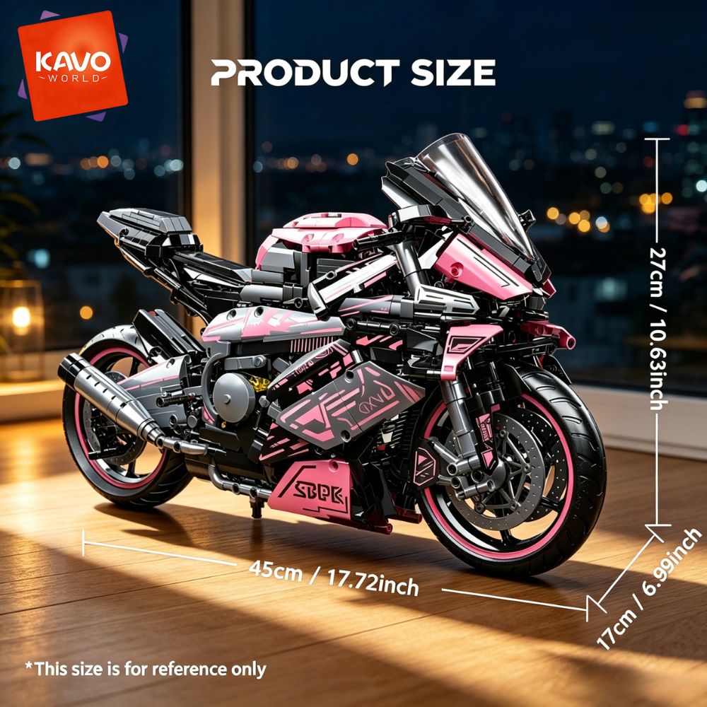 KAVOWORLD 1:5 Duży Model Motoc – Home Decor On Wheels recenzja i cena