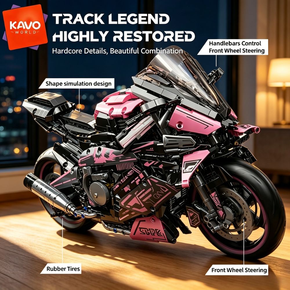 KAVOWORLD 1:5 Duży Model Motoc – Home Decor On Wheels recenzja i cena